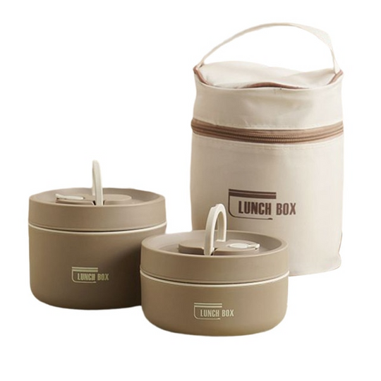 Isolierbox Lunchbox mit Tragetasche für Unterwegs, Thermobox mit Auslaufsicherem Design und Hervorragender Temperaturisolierung 19