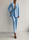 Damen Blazer Set Elegantes Design Hochwertiger Stoff, Blazer und Hose Set-1