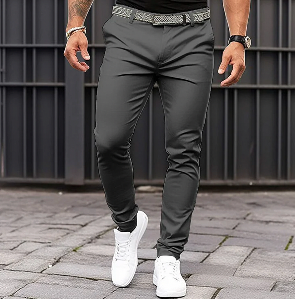 Herren Chino Hose Elegante Baumwolle Zeitlos Regular Fit-1