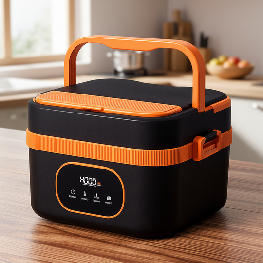 Kabellose Lunchbox für warme Mahlzeiten im Büro 0