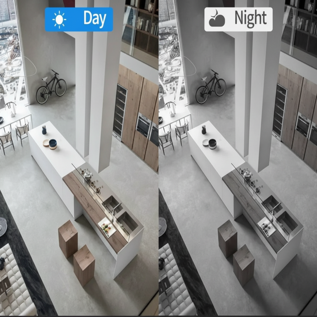 Kabellose Überwachungskamera Außen Innen 1080P Wlan Kamera Mit Nachtmodus 2