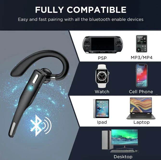 Kabelloses Bluetooth Headset mit Noise Cancelling und Dual-Mikrofon für klare Kommunikation 6