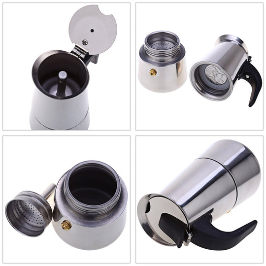 Kaffeekanne Mokka Perkolator Stilvoll Für Herd 2