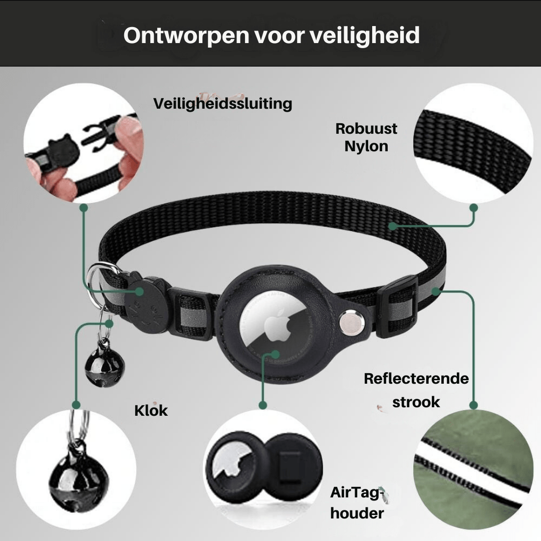 Katzen GPS Tracker Halsband mit reflektierenden Elementen 4