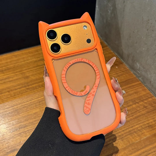 Katzenohr Clear Case für iPhone 17 16 15 Pro Max 14 Plus Air 12 13 11 2