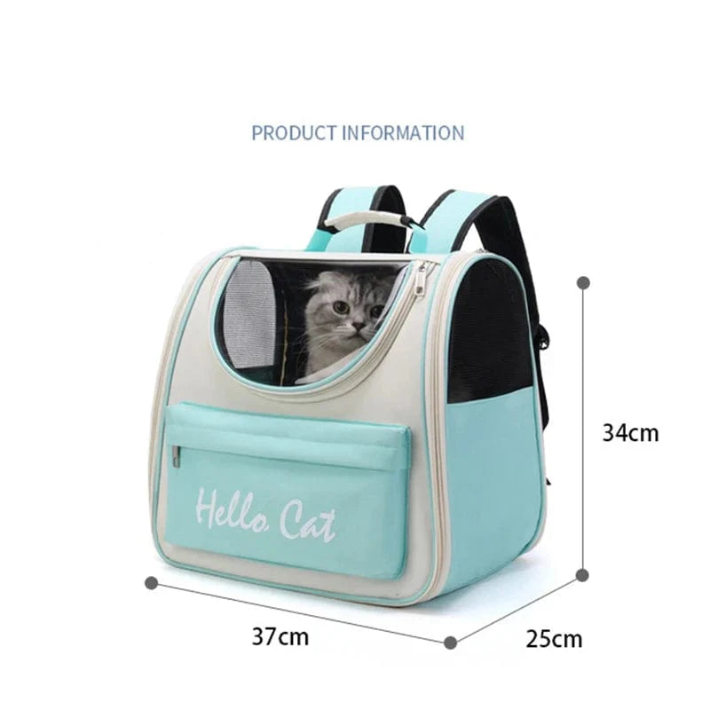 Katzenrucksack Tragetasche für Outdoor-Reisen mit Atmungsaktivem Design und Praktischem Reißverschluss 5