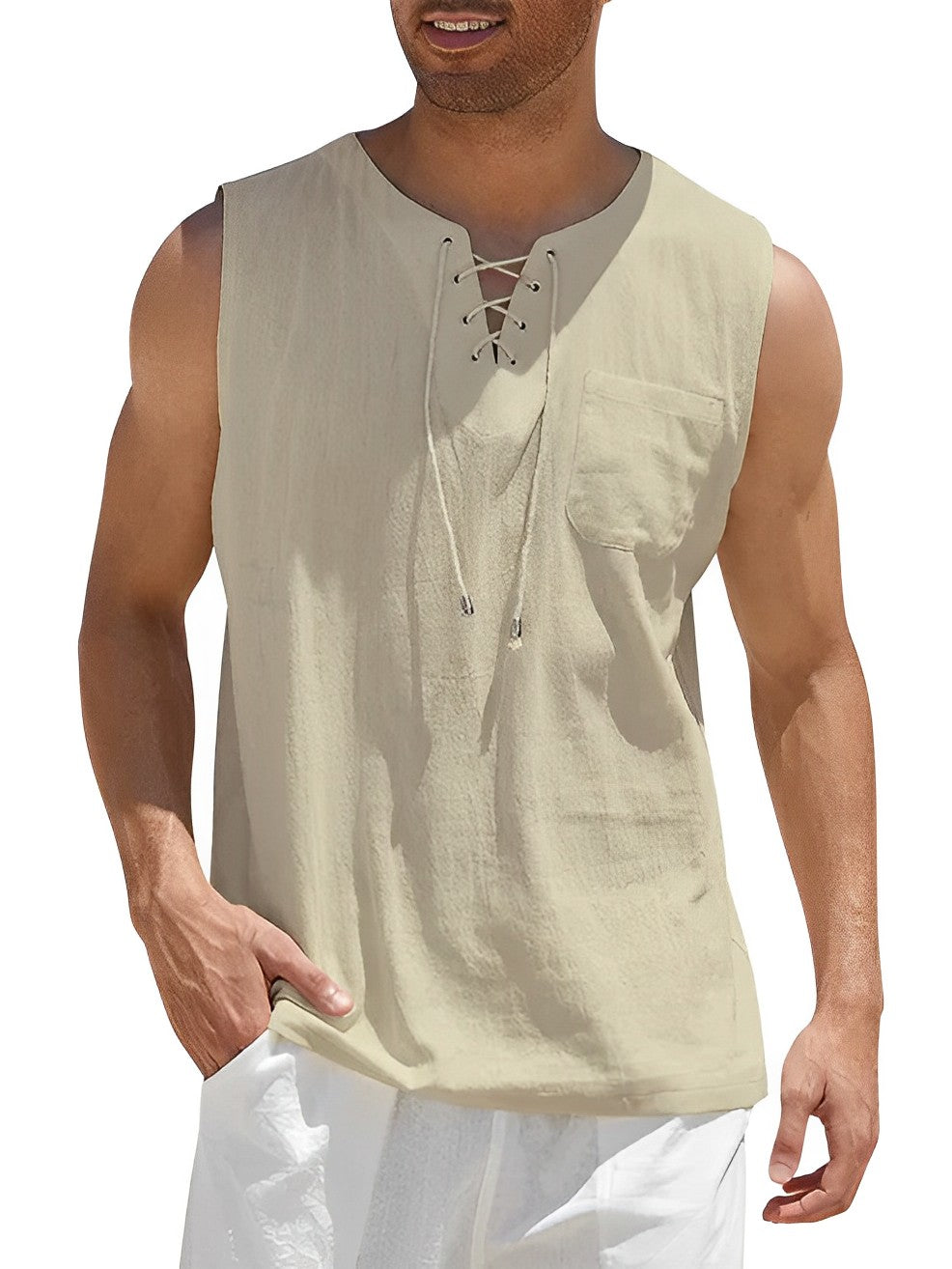 Variant image for Herren Tanktop Atmungsaktiv Baumwolle - Gym Tanktop für Männer, Bequem und Vielseitig-49