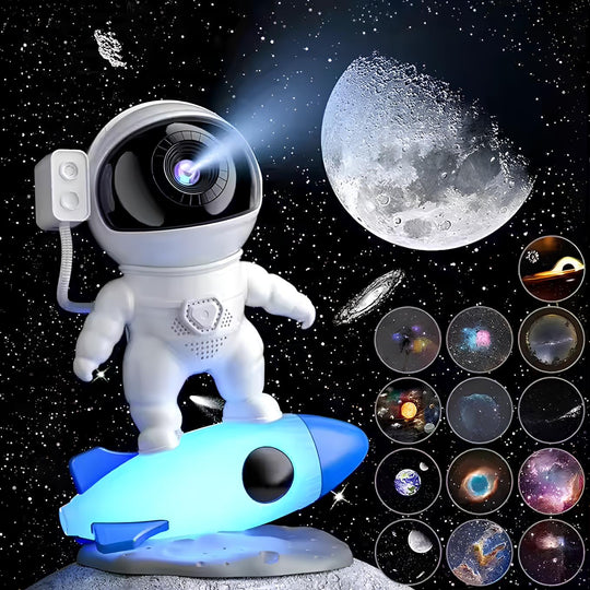 Kinder Astronauten Projektorlampe Mit Bluetooth Lautsprecher 0