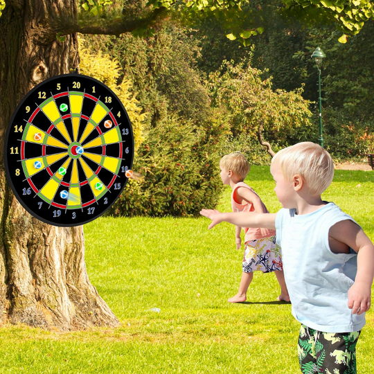 Kinder Dartboard Doppelseitig Interaktiv für Spielspaß und Motorikförderung 1
