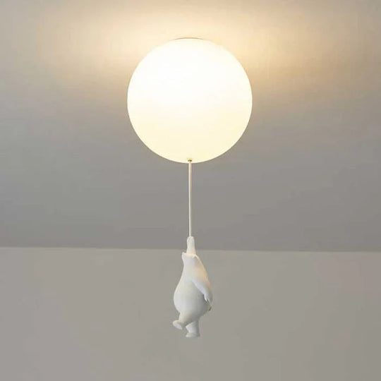 Kinder Deckenlampe Bär und Ballon LED Deckenleuchte für fröhliche Atmosphäre 0