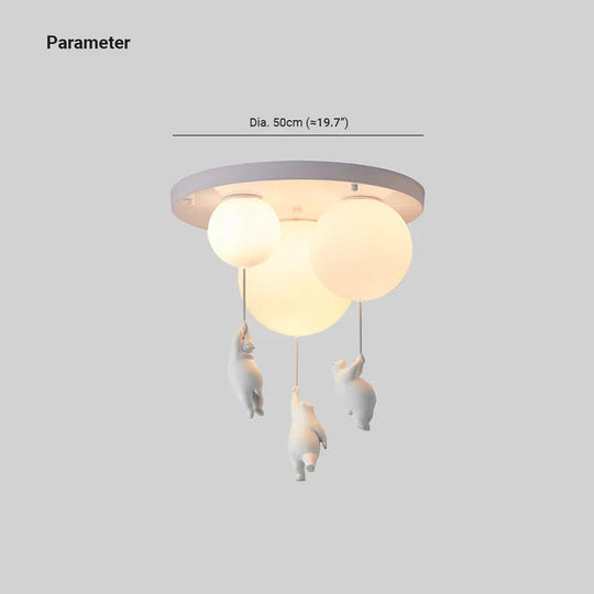 Kinder Deckenlampe Bär und Ballon LED Deckenleuchte für fröhliche Atmosphäre 8