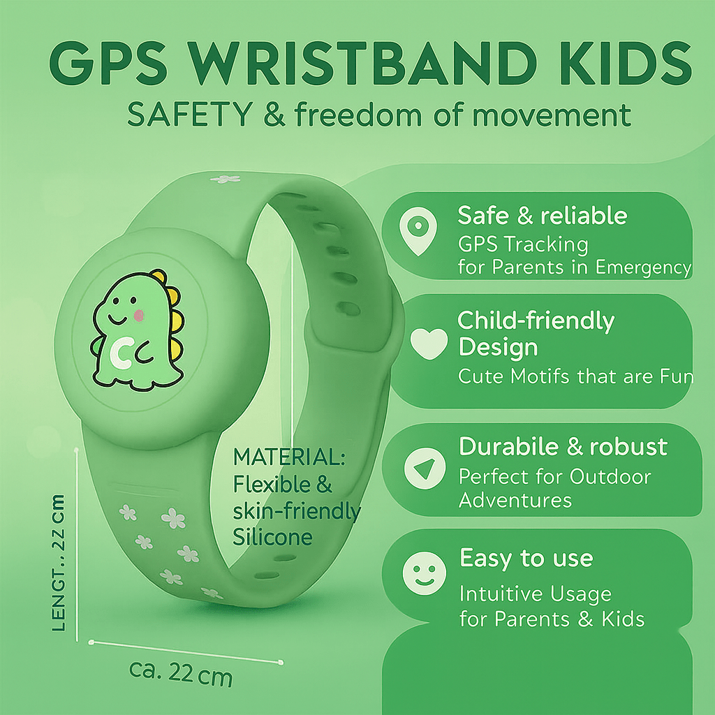 Kinder GPS-Armband Buntes Design 6