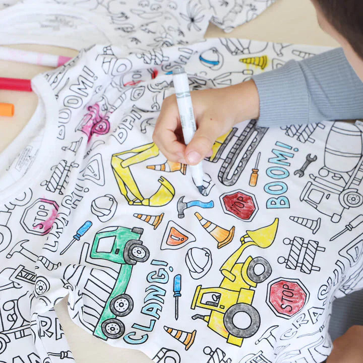 Kinder Pyjama Kreativ Mit Malspaß für Jungen und Mädchen 2