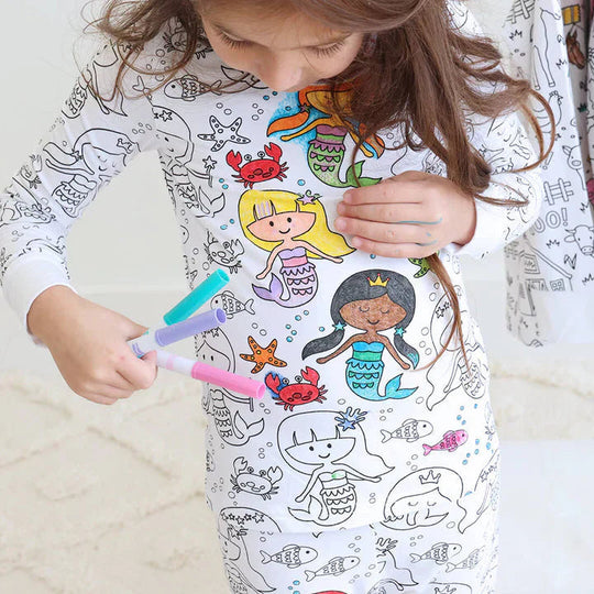 Kinder Pyjama Kreativ Mit Malspaß für Jungen und Mädchen 4