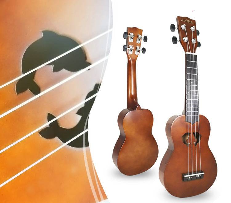 Kinder Ukulele Bunt mit Sternförmigem Schallloch 5