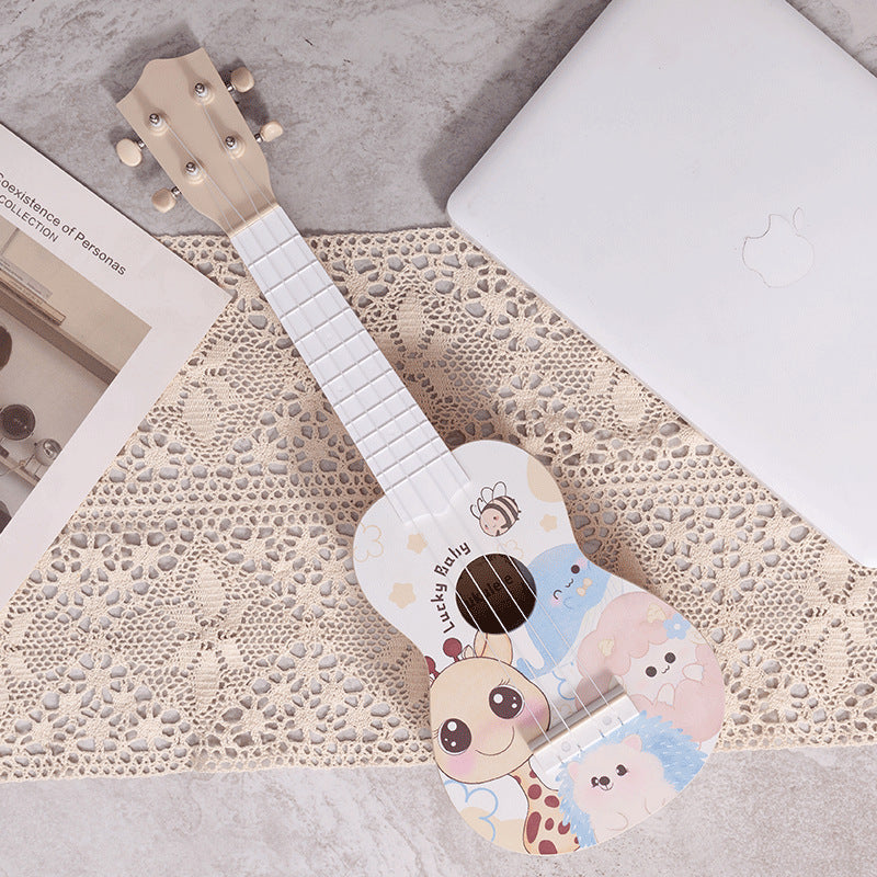 Kinder Ukulele Mini mit Tiermotiv Design 0