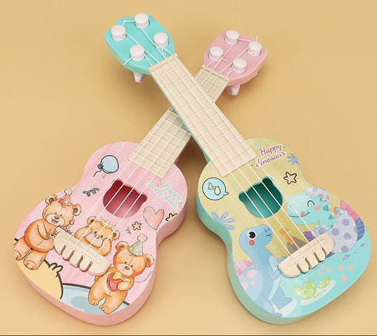 Kinder Ukulele Spielzeug mit Bärendesign für Anfänger 1