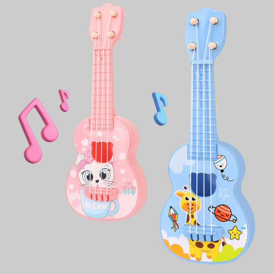 Kinder Ukulele mit Katzenmotiv Verspielt und Kompakt 1