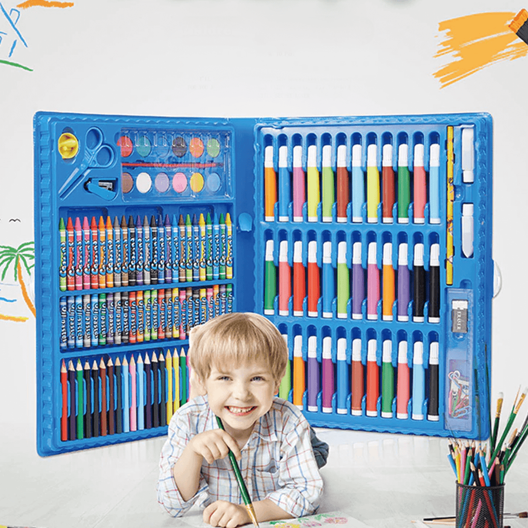 Kinder Zeichenset Kreativität Fördern Mit 208 Zeichenutensilien 1