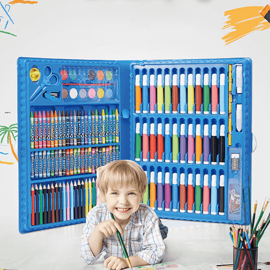 Kinder Zeichenset Kreativität Fördern Mit 208 Zeichenutensilien 1