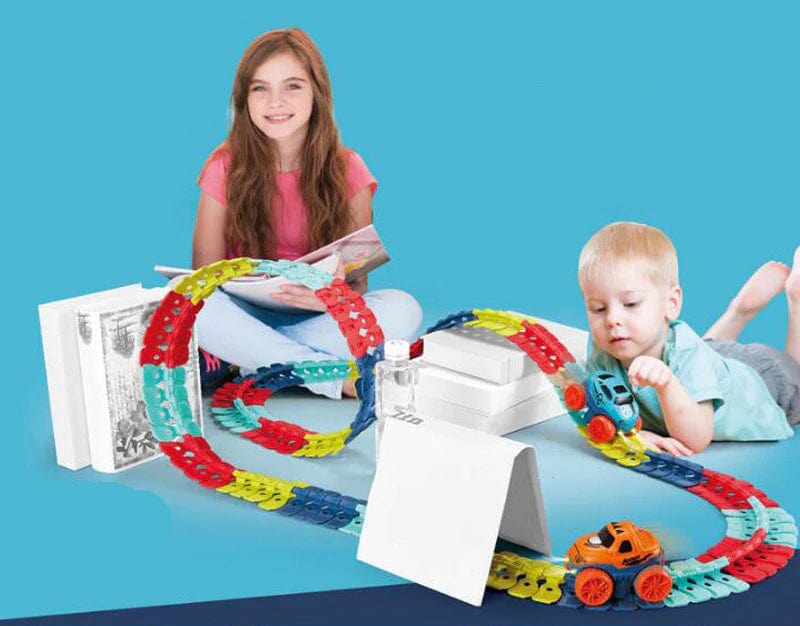 Kinderspielzeug Magnetischer Auto-Spielparcours Fördert Kreativität und Fantasie 1