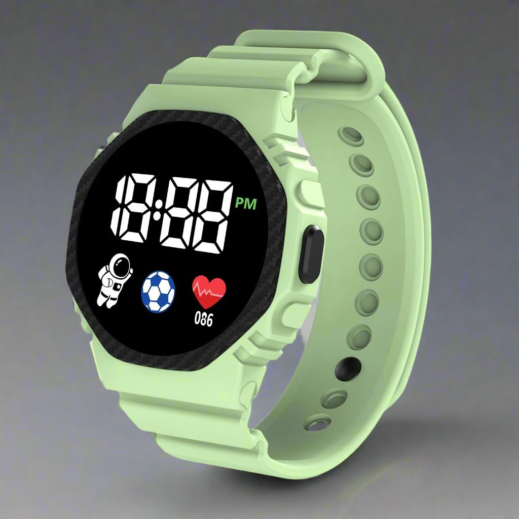 Kinderuhr Sportlich für Abenteuerlustige mit LED-Display und Wasserdichtem Design 4