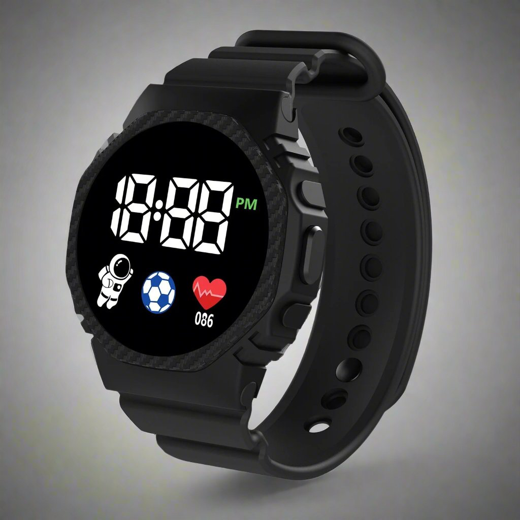 Kinderuhr Sportlich für Abenteuerlustige mit LED-Display und Wasserdichtem Design 5