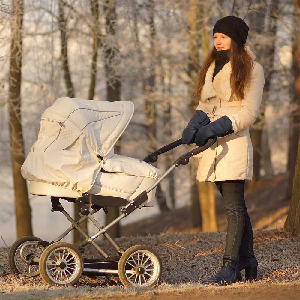 Kinderwagenhandschuhe für den Winter – warm und winddicht 1