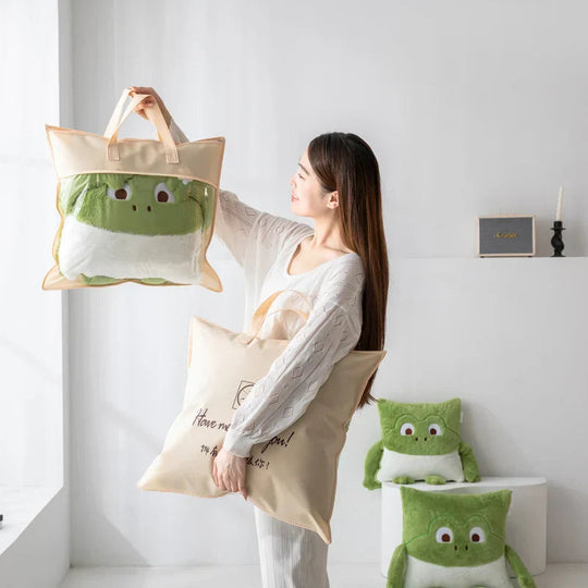 Kissen und Decke Set Mini Monster für Kinder - Verwandlungsdesign für Kuschelecken und Spielbereiche 4