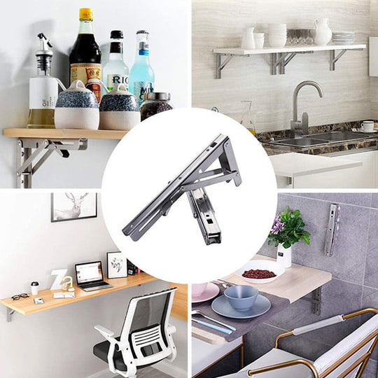 Klapphalterung für Tisch 2er Set Praktische Wandmontage 2