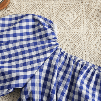 Kleid Mit Quadratischem Kragen Für Frauen