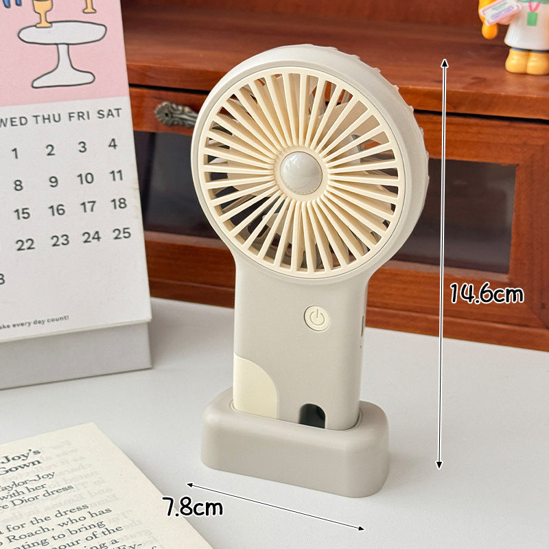 Kleiner Ventilator Handventilator Tragbar Kompakt für Unterwegs 4