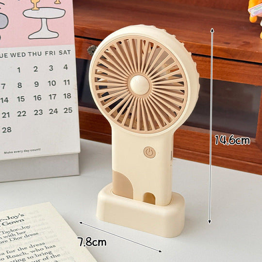 Kleiner Ventilator Handventilator Tragbar Kompakt für Unterwegs 5