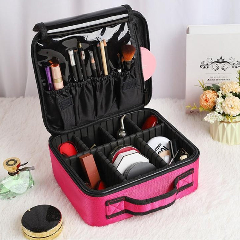 Kosmetiktasche Damen mit Verstellbaren Fächern - Praktische Schminktasche für Reisen und Alltag 7