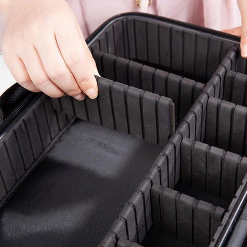 Kosmetiktasche Damen mit Verstellbaren Fächern - Praktische Schminktasche für Reisen und Alltag 8