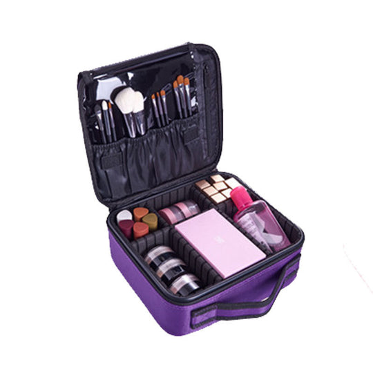 Kosmetiktasche Damen mit Verstellbaren Fächern - Praktische Schminktasche für Reisen und Alltag 9