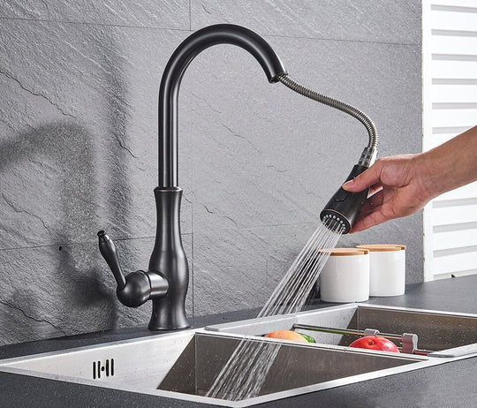 Küchenarmatur mit ausziehbarem Brausekopf für moderne Küchen 2