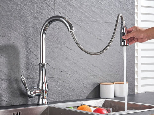 Küchenarmatur mit ausziehbarem Brausekopf für moderne Küchen 4