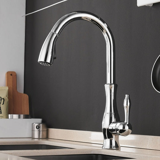 Küchenarmatur mit ausziehbarem Brausekopf für moderne Küchen 5