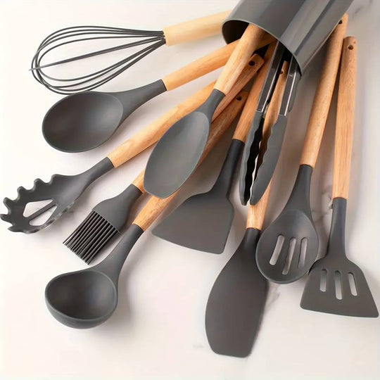 Küchenhelfer Set 12-teilig für Kochliebhaber mit Hitzebeständigen Utensilien 15