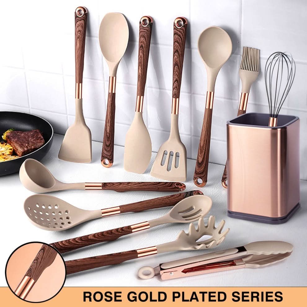 Küchenhelfer Set Mit Ergonomischen Holzgriffen Für Stilvolles Kochen 6