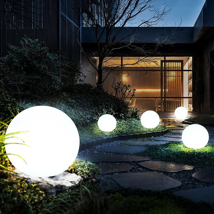 Kugelförmige Gartenbeleuchtung mit Fernbedienung – LED Gartenleuchten für stimmungsvolle Beleuchtung im Garten und Innenbereich 6