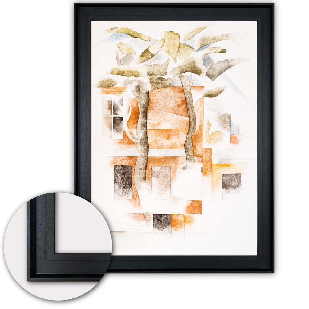 Kunstdruck Charles Demuth - Moderne Kunst Bilder - Bermuda mit Bäumen und Häusern 1