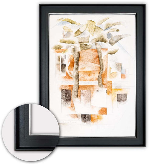 Kunstdruck Charles Demuth - Moderne Kunst Bilder - Bermuda mit Bäumen und Häusern 2