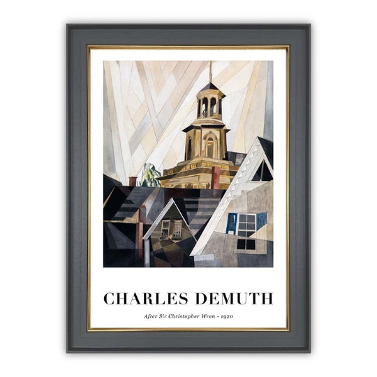 Kunstdruck Charles Demuth im Stil von Christopher Wren – Kunstwerk für Zuhause 0