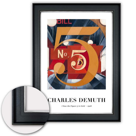 Kunstdruck Zahl 5 von Charles Demuth – Digitaler Kunstdruck für stilvolle Heimdekoration 2