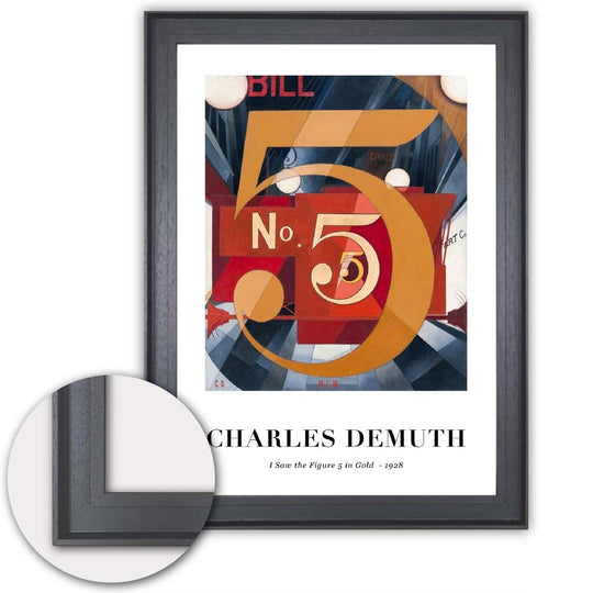 Kunstdruck Zahl 5 von Charles Demuth – Digitaler Kunstdruck für stilvolle Heimdekoration 4