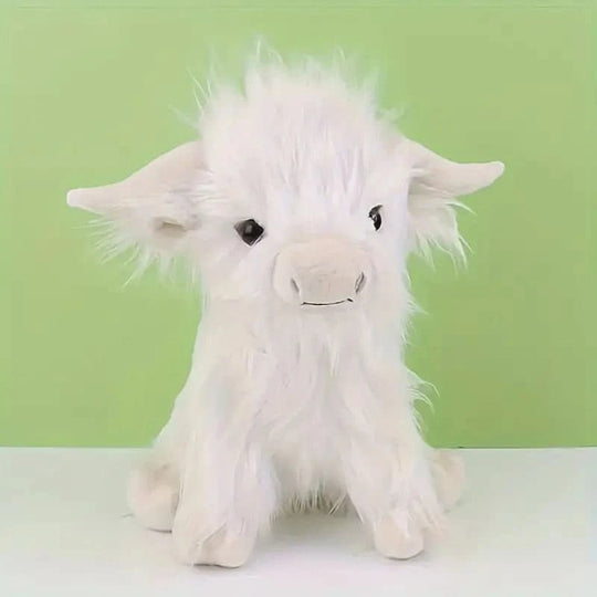 Kuscheltier Hochlandkuh Plüsch Tierfigur für Kinder und Erwachsene Deko Begleiter 6