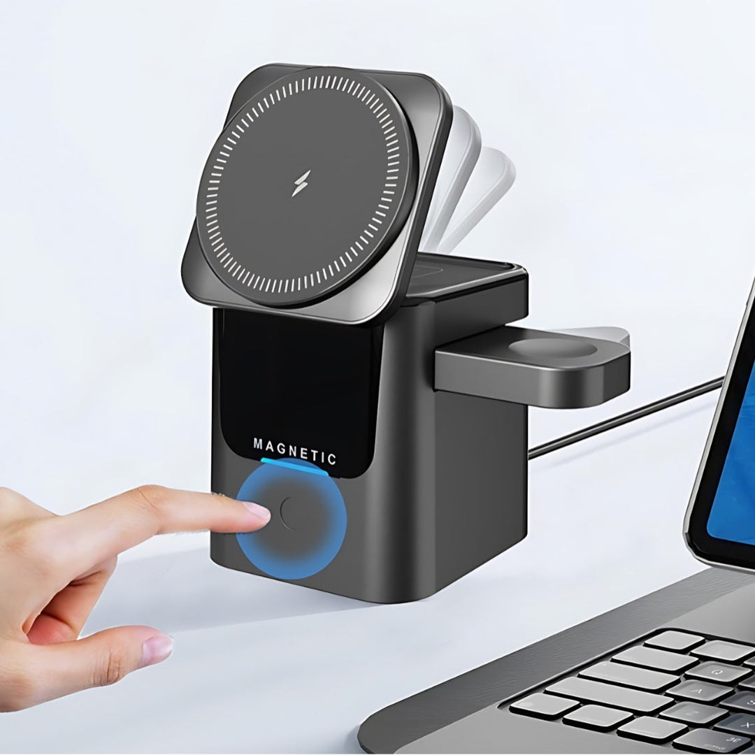 Ladestation 3-in-1 für Smartphones, Smartwatches und Ohrhörer 0