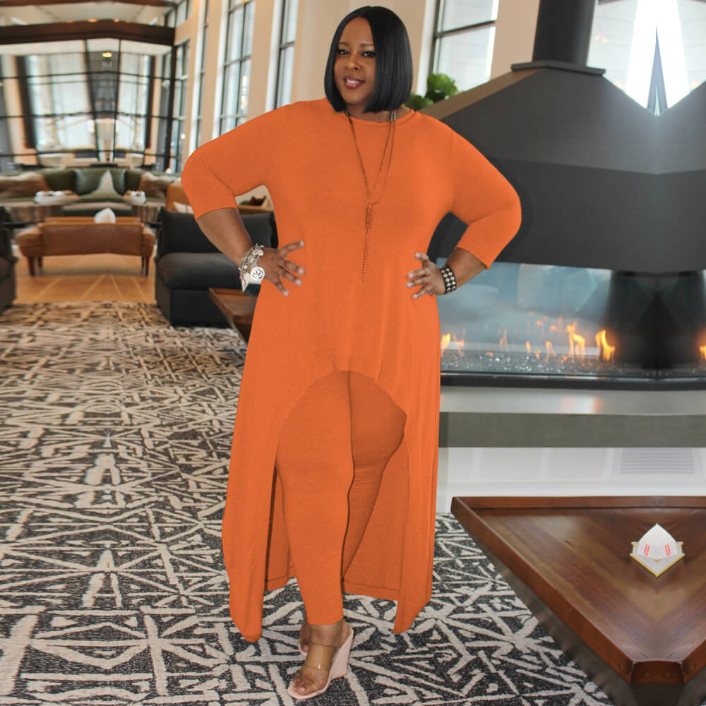 Lässiges Streetwear-Set In Übergröße